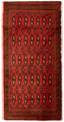 Turkaman Teppich 130 x 60 cm - rot
