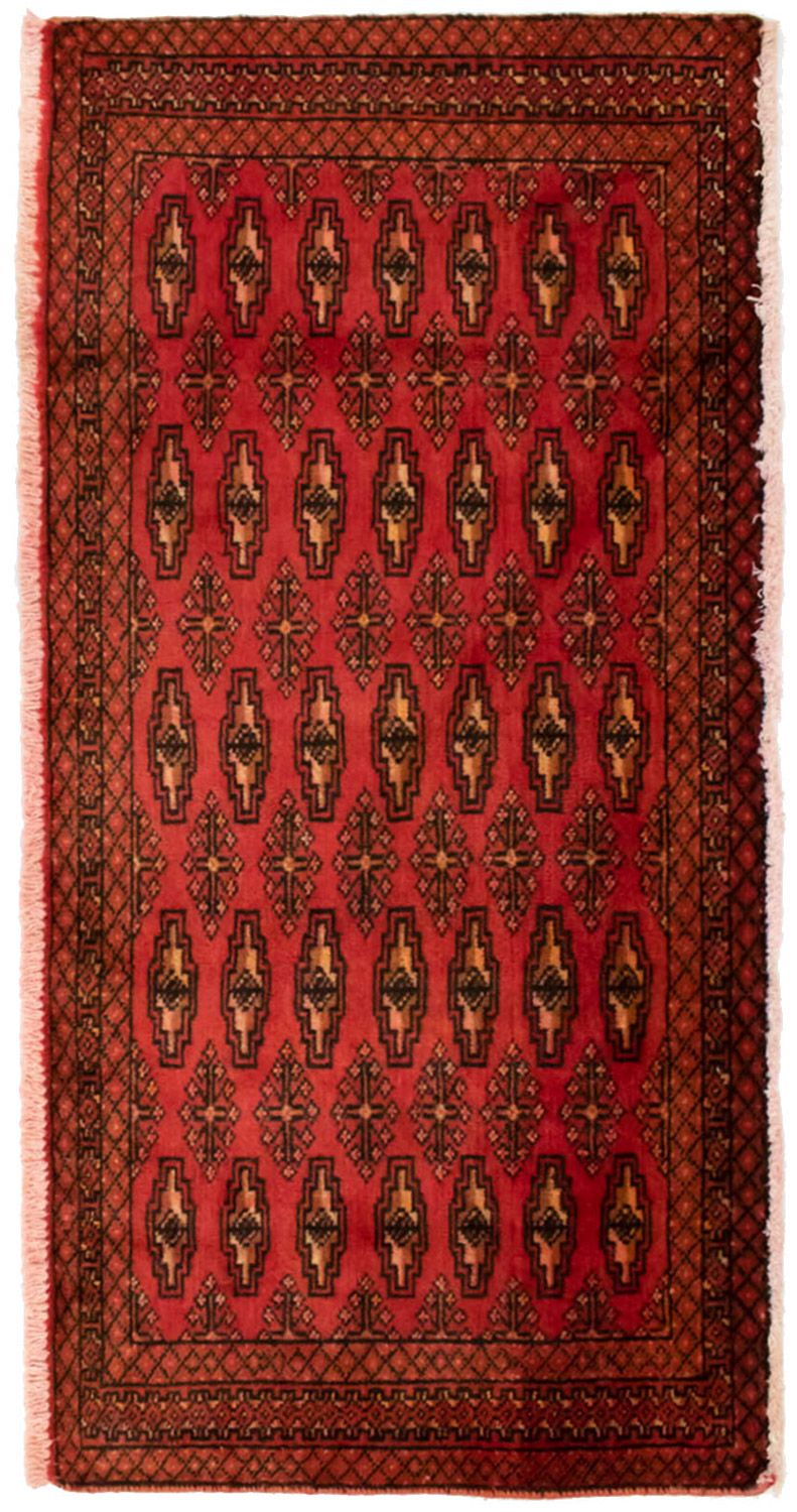 Tapis Turkaman - 130 x 60 cm - rouge