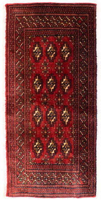 Tapis de couloir Tapis Turkaman - 100 x 50 cm - rouge