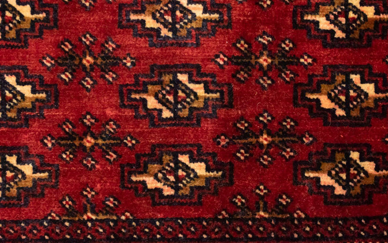 Turkaman Teppich 100 x 50 cm - rot