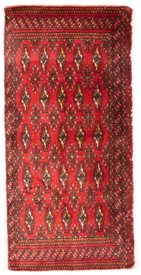 Turkaman Teppich 100 x 50 cm - rot