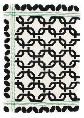 Wollteppich 132 x 95 cm Teppichbrücke