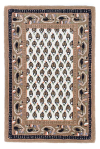 Tapis en laine - 90 x 60 cm - beige