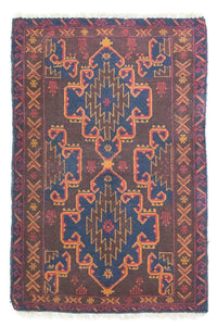 Tapis Belutsch - 131 x 87 cm - marron