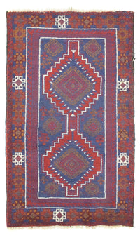 Tapis Belutsch - 138 x 79 cm - rouge