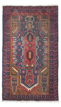 Tapis Belutsch - 147 x 85 cm - bleu