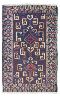 Tapis Belutsch - 130 x 80 cm - bleu