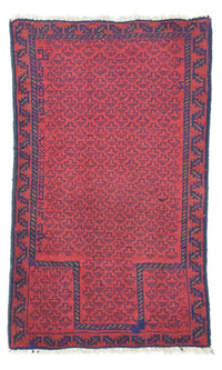 Tapis Belutsch - 129 x 75 cm - rouge