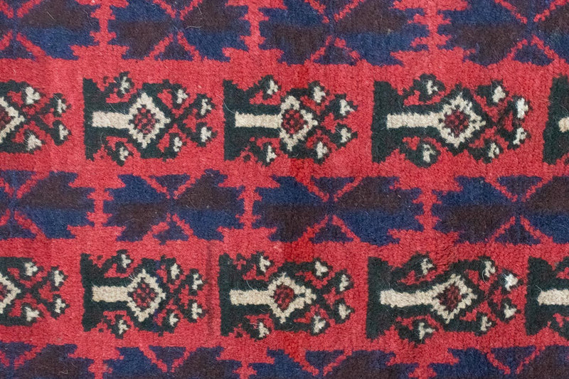 Belutsch Teppich 126 x 73 cm - rot