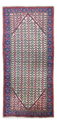 Tapis persan - Nomadic - 197 x 93 cm - bleu