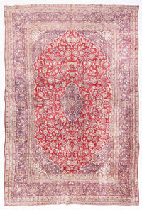 Tapis persan - Keshan - 382 x 243 cm - rouge