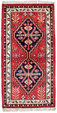 Tapis oriental - 160 x 90 cm - rouge
