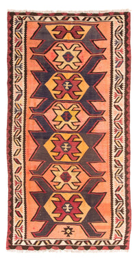 Tapis de couloir Tapis Kelim - Vieux - 265 x 140 cm - multicolore