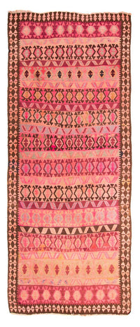 Tapis de couloir Tapis Kelim - Vieux - 390 x 178 cm - multicolore