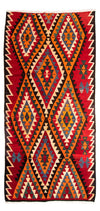 Kilim antico 162x320cm - multicolore - Rettangolo / Multicolore / 162 x 320 cm Rettangolo