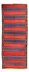 Kilim ancien Tapis 155x385cm - marron - Tapis de couloir / Marron / 155 x 385 cm Tapis de couloir