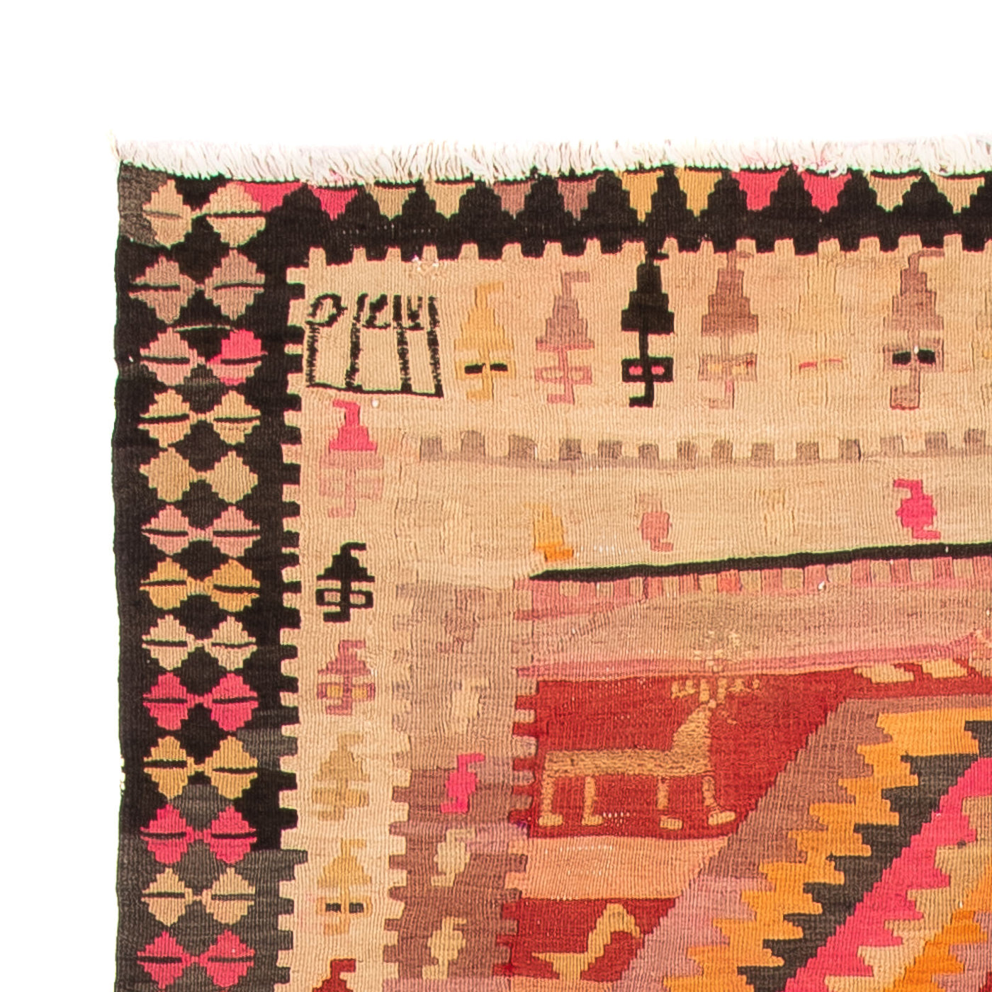 Kilim ancien Tapis 275x150cm