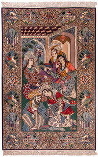Tappeto Persero - Isfahan - Premio - 165 x 110 cm - multicolore