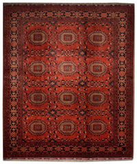 Tappeto afgano - Kunduz - 275 x 216 cm - rosso