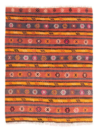 Tapis Kelim - Vieux carré  - 185 x 150 cm - multicolore