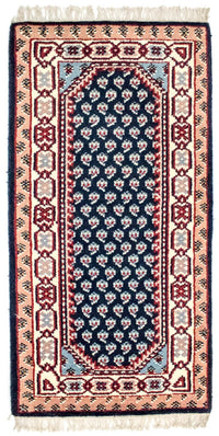 Tapis oriental - 160 x 90 cm - bleu