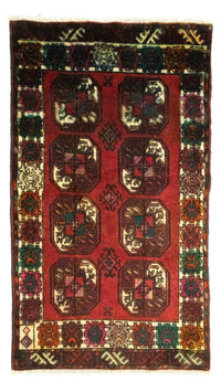 Tapis Turkaman - 100 x 67 cm - rouge