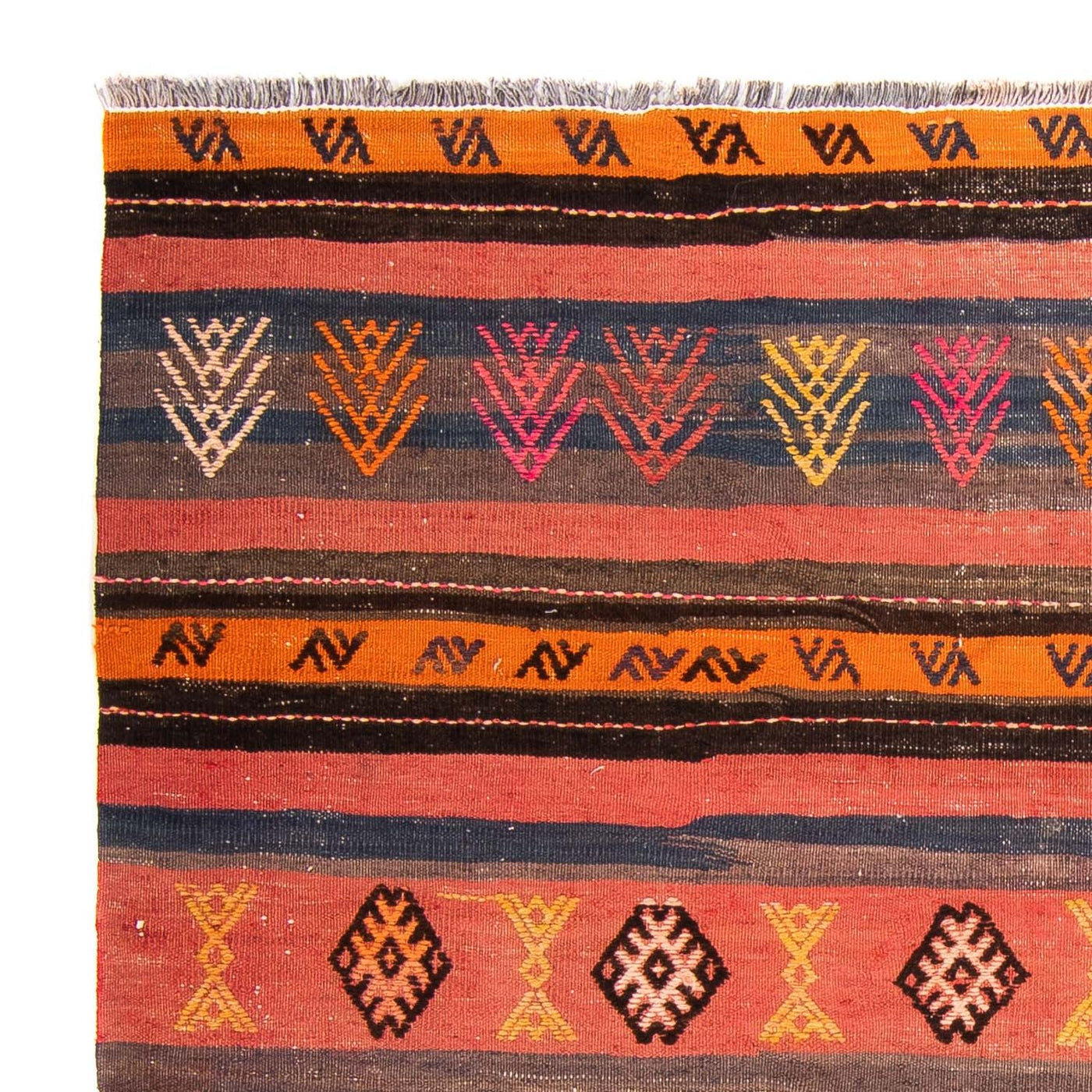 Kilim ancien Tapis 150x135cm