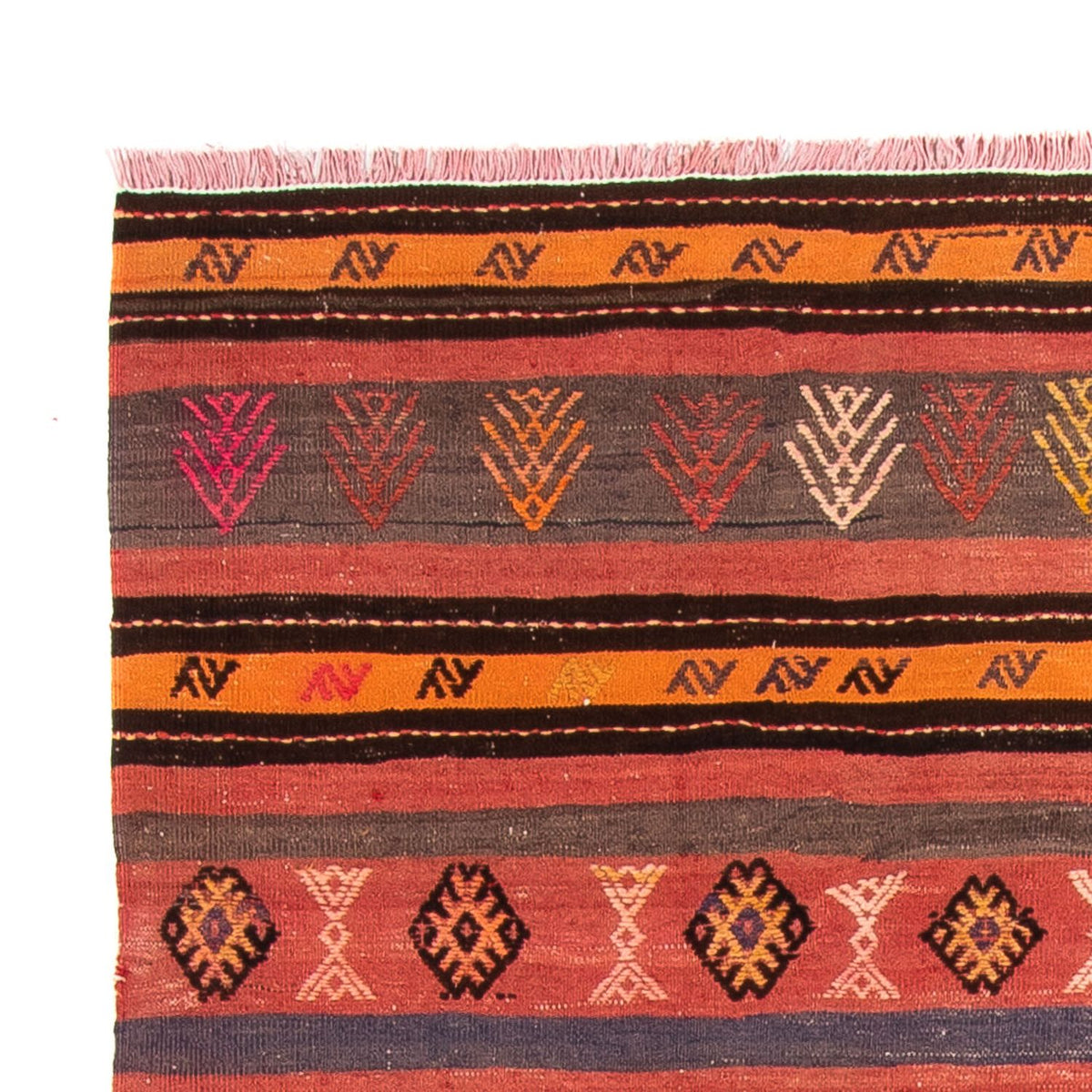 Kelim Teppich - Old 215 x 150 cm - mehrfarbig