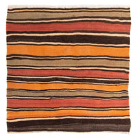 Tapis Kelim - Vieux carré  - 155 x 155 cm - multicolore