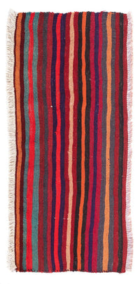Tapis de couloir Tapis Kelim - Vieux - 105 x 45 cm - multicolore