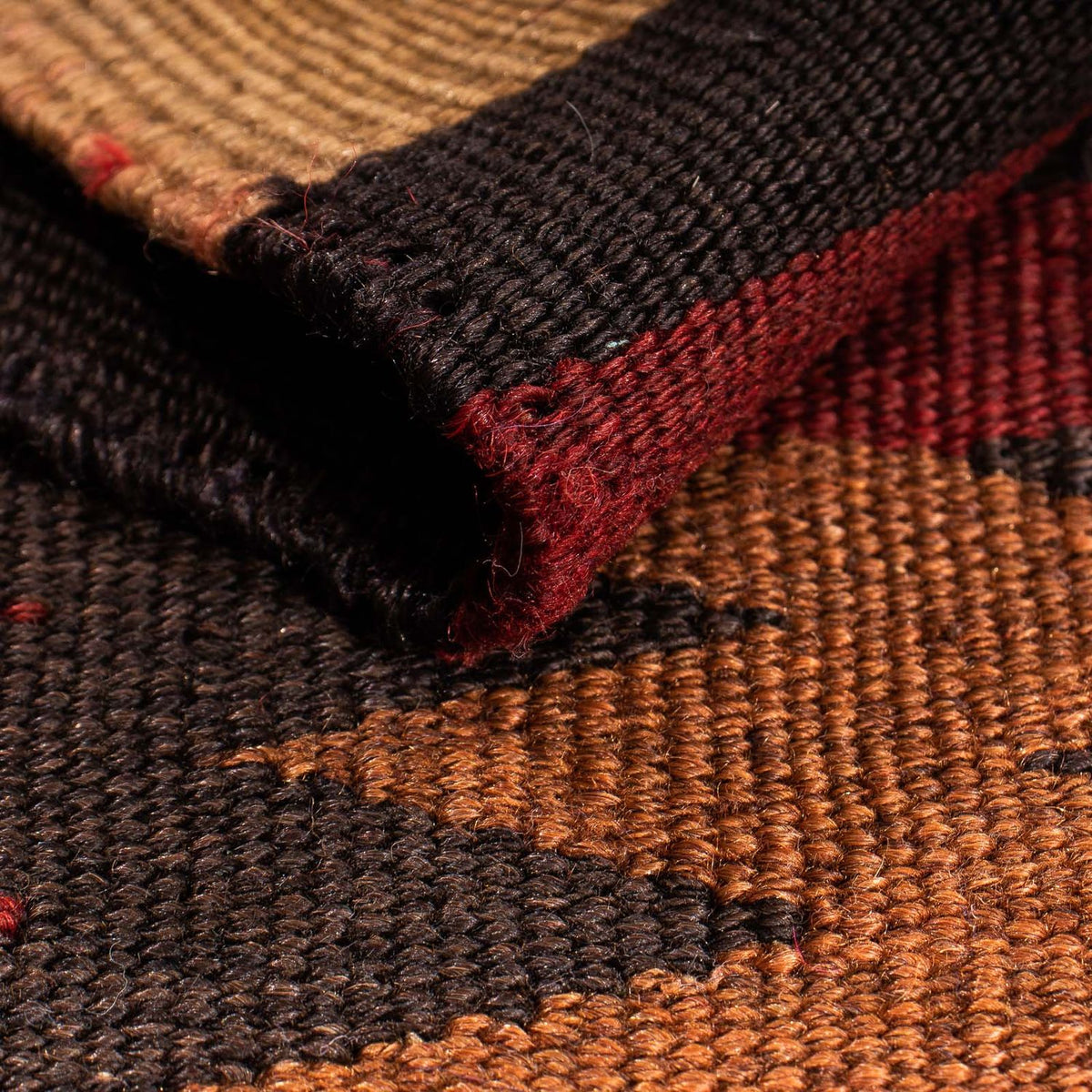 Kelim Teppich - Old 95 x 75 cm - mehrfarbig