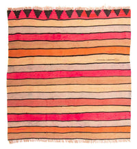 Tapis Kelim - Vieux carré  - 120 x 110 cm - multicolore