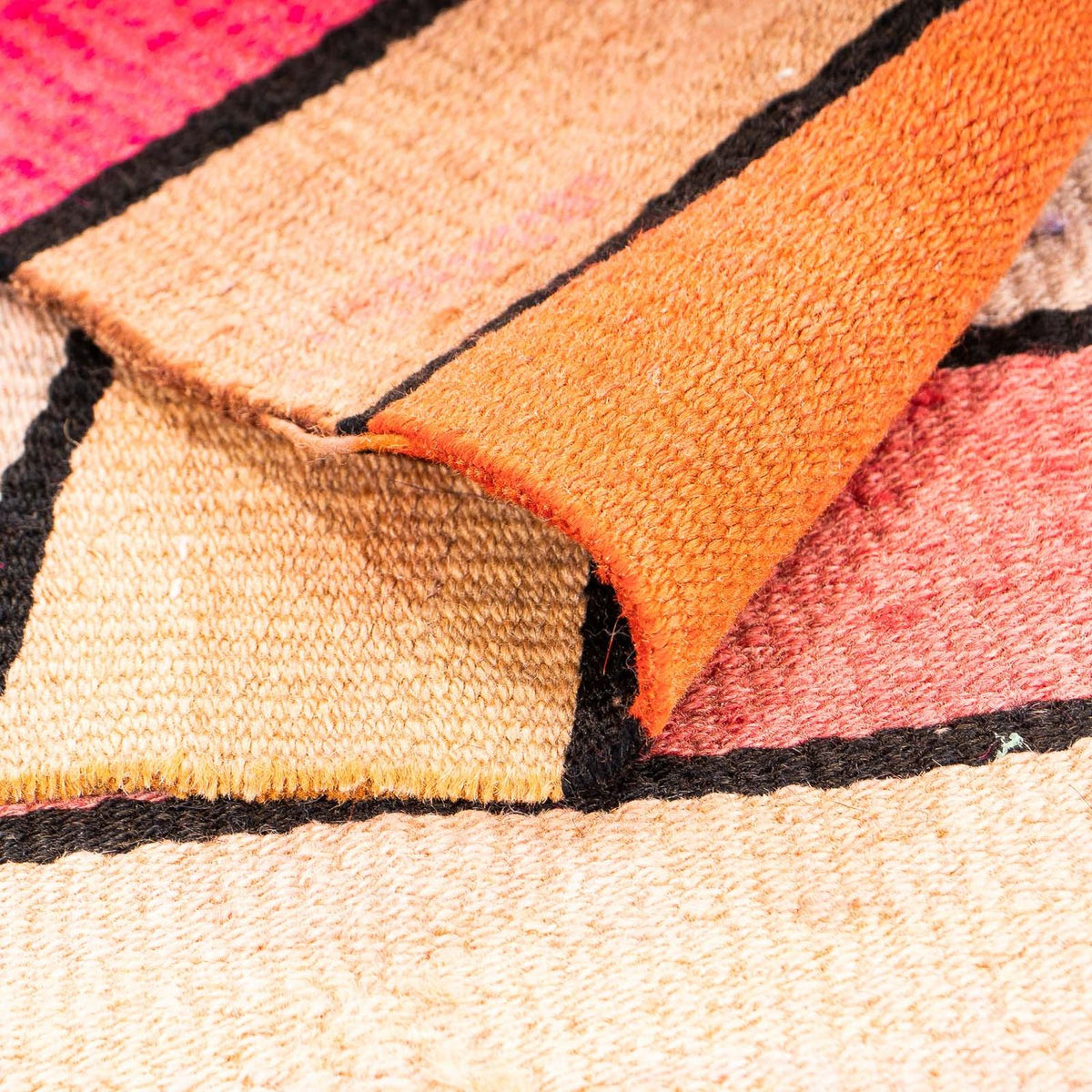 Kelim Teppich - Old 110 x 120 cm - mehrfarbig