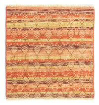 Tapis design carré  - 59 x 58 cm - orange