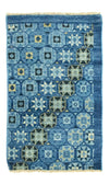 Tapis design 63x95cm - Designerteppich - bleu - Rectangle / Bleu / 63 x 95 cm Rectangle