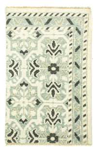 Tappeto di lana - 93 x 60 cm - verde chiaro