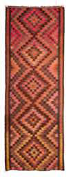 Kilim ancien Tapis 150x380cm - Tapis de couloir / Multicolore / 150 x 380 cm Tapis de couloir