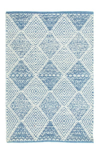 Tapis Kelim - Tendance - 92 x 62 cm - bleu clair