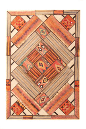 Patchwork Teppich 230 x 160 cm - mehrfarbig