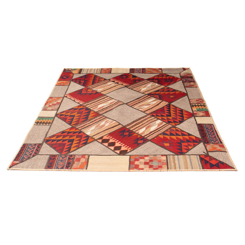 Patchwork Teppich 200 x 150 cm - mehrfarbig
