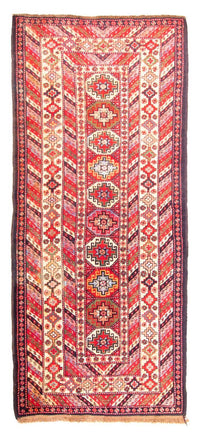 Tapis de couloir Tapis persan - Nomadic - 320 x 143 cm - rouge clair