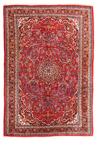 Tapis persan - Classique - 210 x 147 cm - rouge