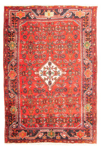 Tapis persan - Nomadic - 207 x 135 cm - rouge
