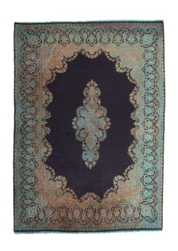 Tapis persan - Classique - 199 x 151 cm - bleu foncé