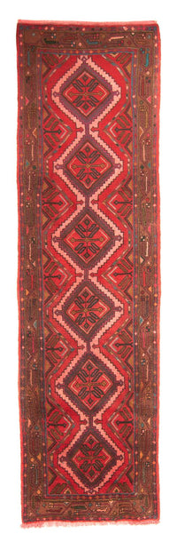 Tapis de couloir Tapis persan - Nomadic - 282 x 80 cm - rouge