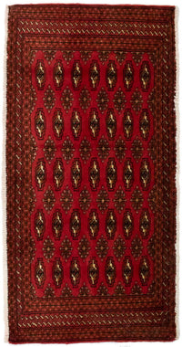 Tapis Turkaman - 130 x 60 cm - rouge