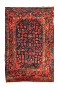 Tapis persan - Nomadic - 167 x 113 cm - bleu foncé