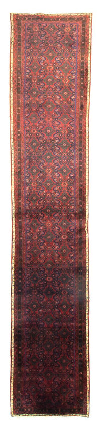 Tapis de couloir Tapis persan - Nomadic - 410 x 80 cm - rouge