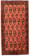 Tapis Turkaman 60x130cm - Tapis persan - rouille - Rectangle / Rouille / 60 x 130 cm Rectangle