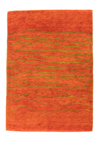 Tapis en laine - 193 x 137 cm - rouille